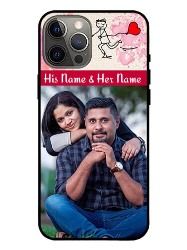 Custom Iphone 12 Pro Max Photo Printing on Glass Case  - You and Me Case Design