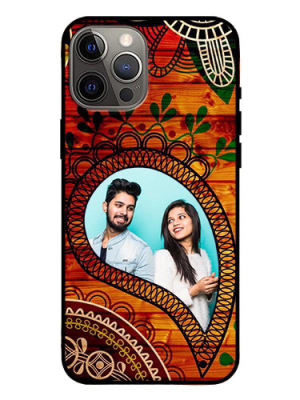 Custom Iphone 12 Pro Max Personalized Glass Phone Case  - Abstract Colorful Design