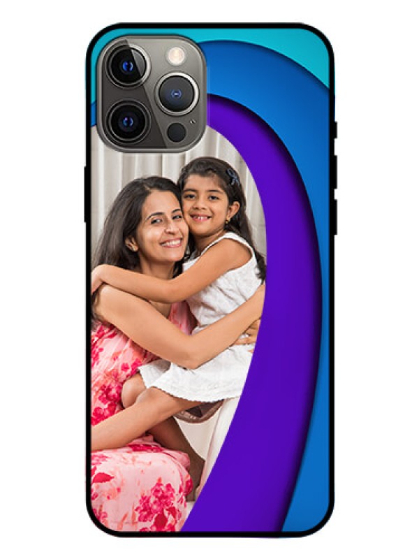 Custom Iphone 12 Pro Max Photo Printing on Glass Case  - Simple Pattern Design
