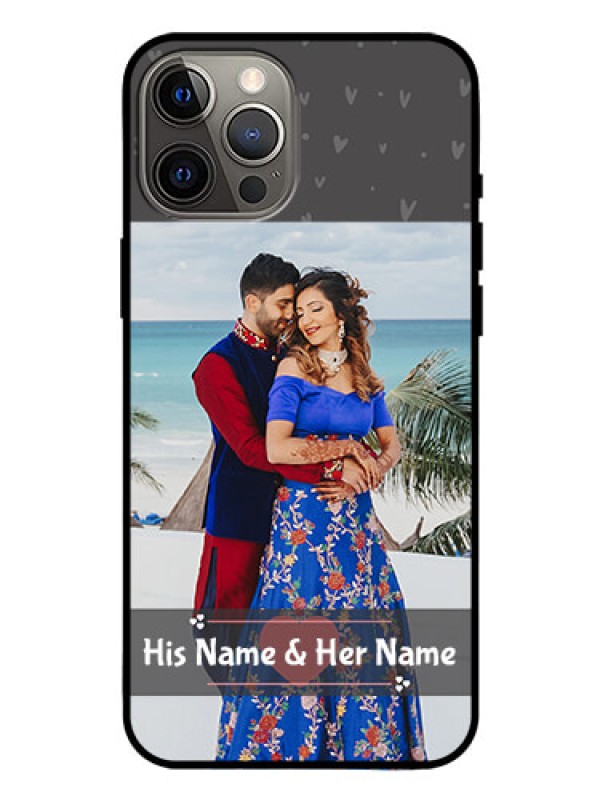 Custom Iphone 12 Pro Max Custom Glass Mobile Case  - Buy Love Design with Photo Online