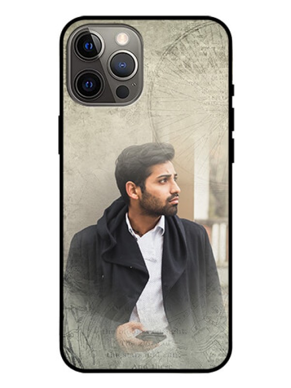 Custom Iphone 12 Pro Max Custom Glass Phone Case  - with vintage design