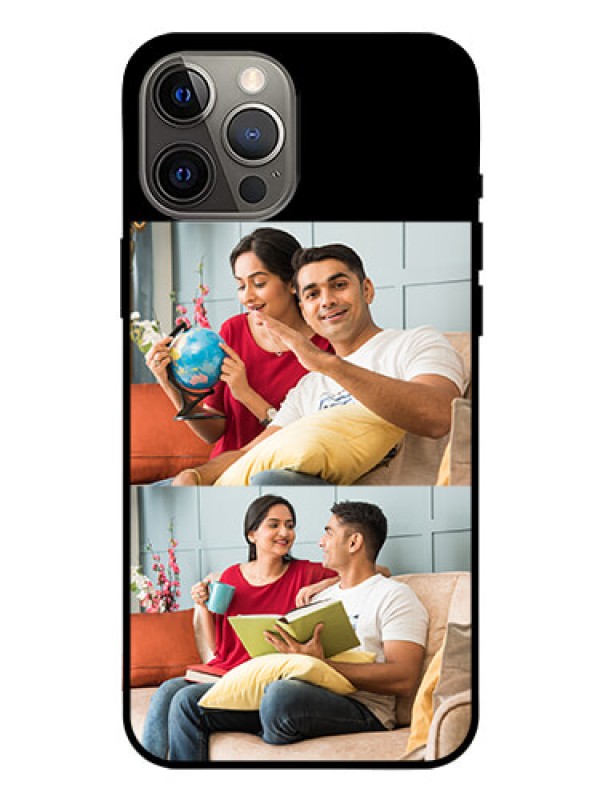 Custom Iphone 12 Pro Max 2 Images on Glass Phone Cover