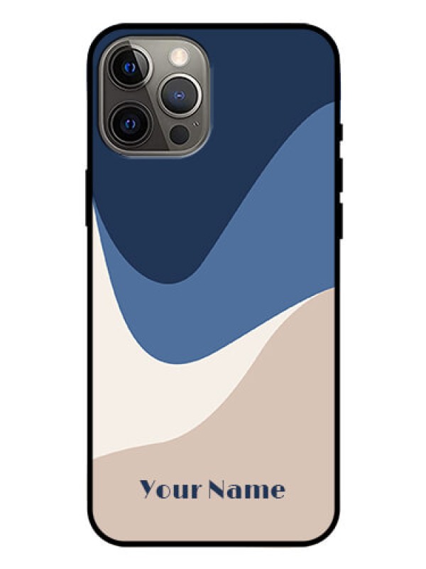 Custom iPhone 12 Pro Max Custom Glass Phone Case - Abstract Drip Art Design