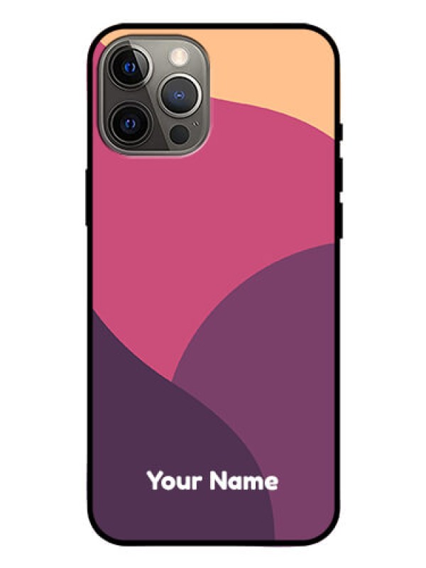 Custom iPhone 12 Pro Max Custom Glass Phone Case - Mixed Multi-colour abstract art Design