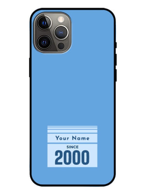 Custom iPhone 12 Pro Max Custom Glass Mobile Case - Custom Year of birth Design