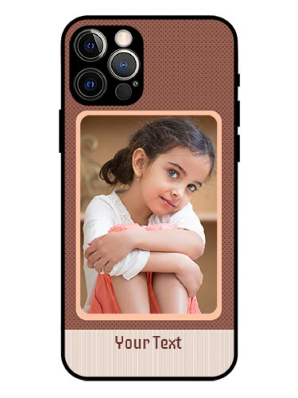 Custom Iphone 12 Pro Custom Glass Phone Case  - Simple Pic Upload Design