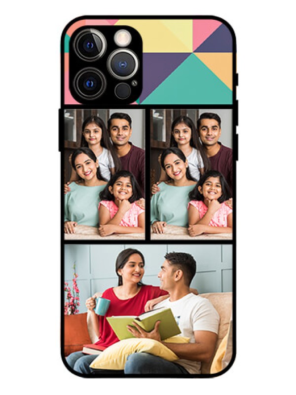 Custom Iphone 12 Pro Custom Glass Phone Case  - Bulk Pic Upload Design