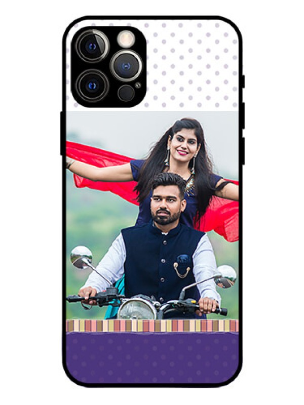 Custom Iphone 12 Pro Photo Printing on Glass Case  - Cute Family Design