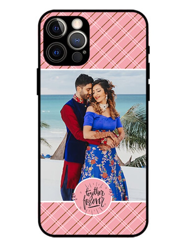 Custom Iphone 12 Pro Personalized Glass Phone Case  - Together Forever Design