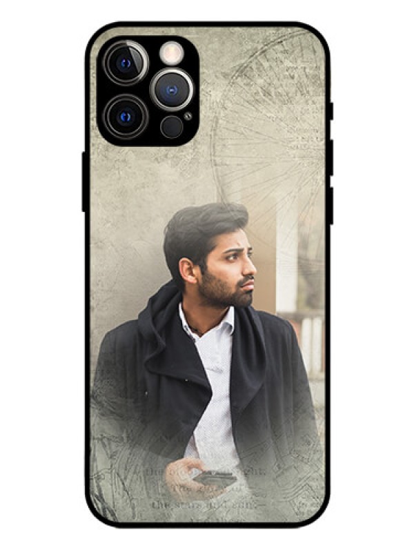Custom Iphone 12 Pro Custom Glass Phone Case  - with vintage design