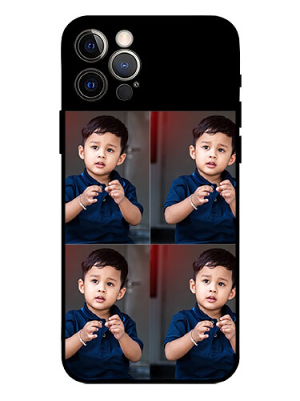 Custom Iphone 12 Pro 4 Image Holder on Glass Mobile Cover