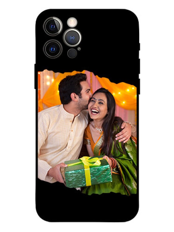 Custom iPhone 12 Pro Custom Glass Phone Case - Tear-off Design