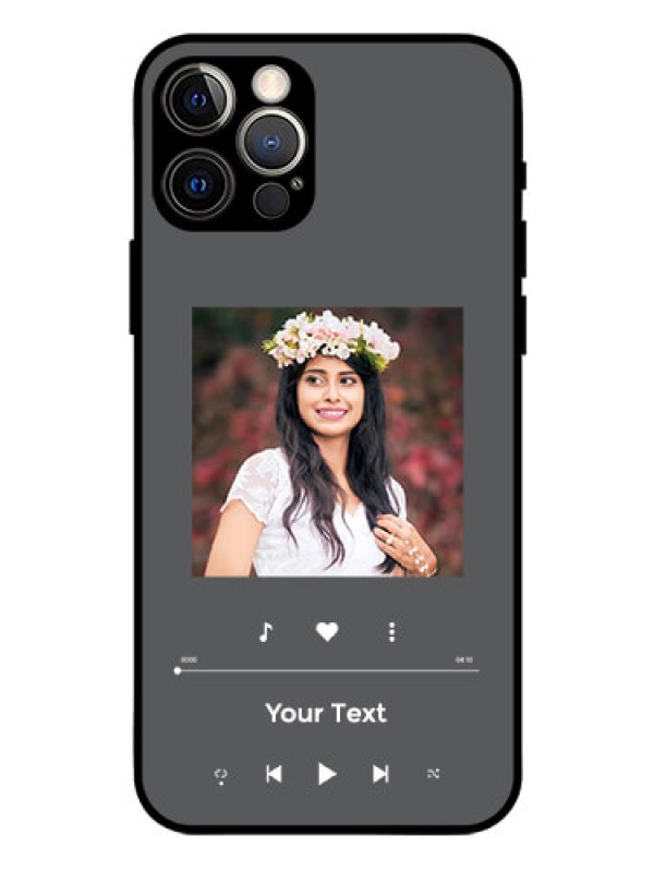 Custom iPhone 12 Pro Custom Glass Mobile Case - Play The Music Design