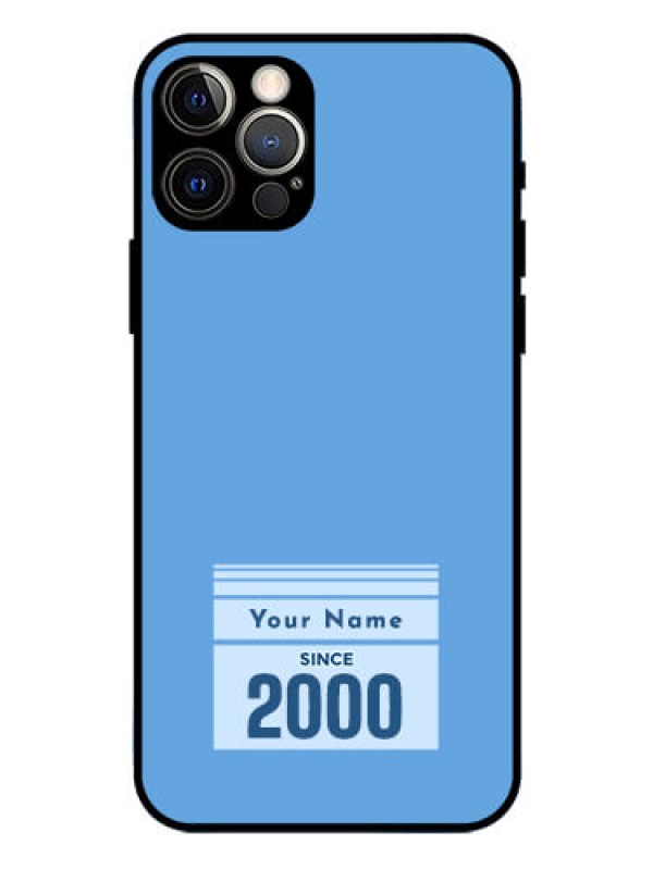 Custom iPhone 12 Pro Custom Glass Mobile Case - Custom Year of birth Design