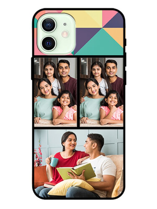 Custom Iphone 12 Custom Glass Phone Case  - Bulk Pic Upload Design