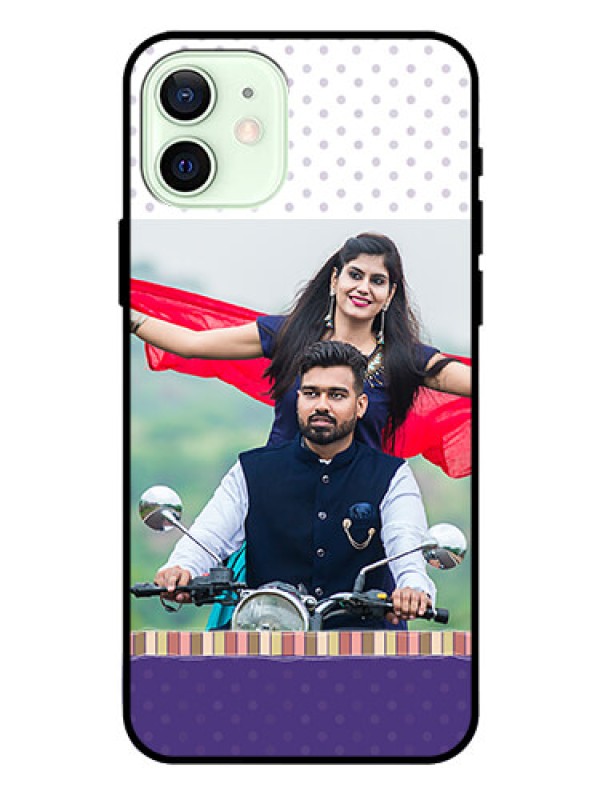 Custom Iphone 12 Photo Printing on Glass Case  - Cute Family Design