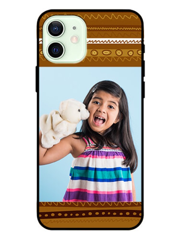 Custom Iphone 12 Custom Glass Phone Case  - Friends Picture Upload Design 