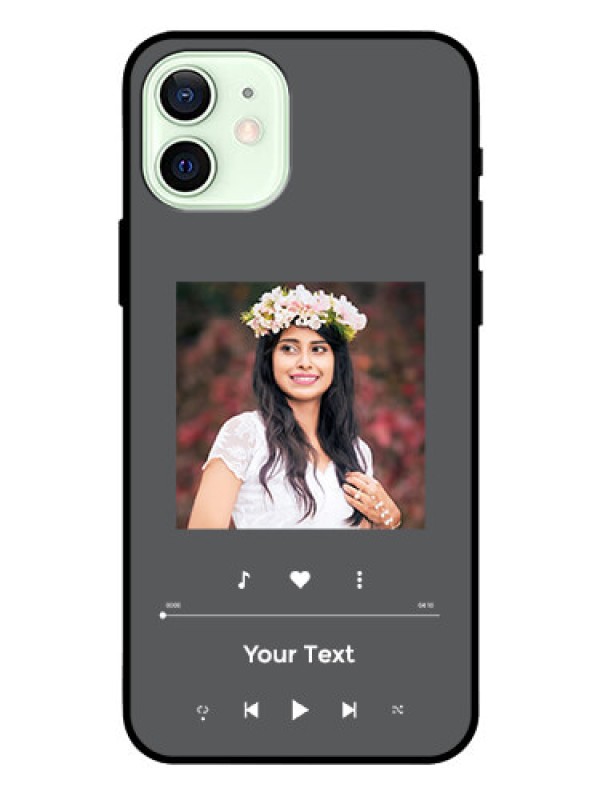 Custom iPhone 12 Custom Glass Mobile Case - Play The Music Design