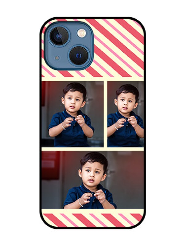 Custom iPhone 13 Mini Personalized Glass Phone Case - Picture Upload Mobile Case Design