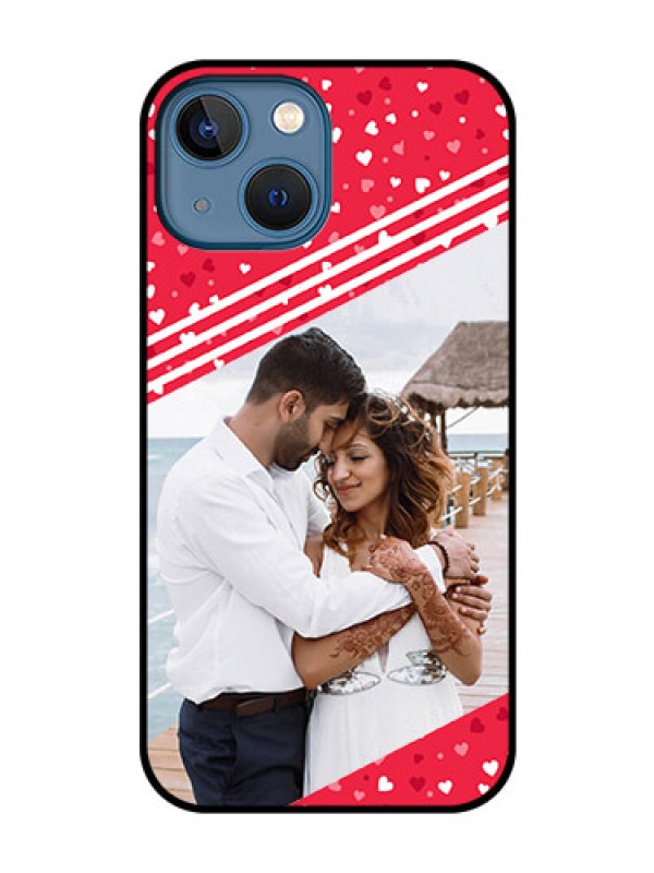 Custom iPhone 13 Mini Custom Glass Mobile Case - Valentines Gift Design