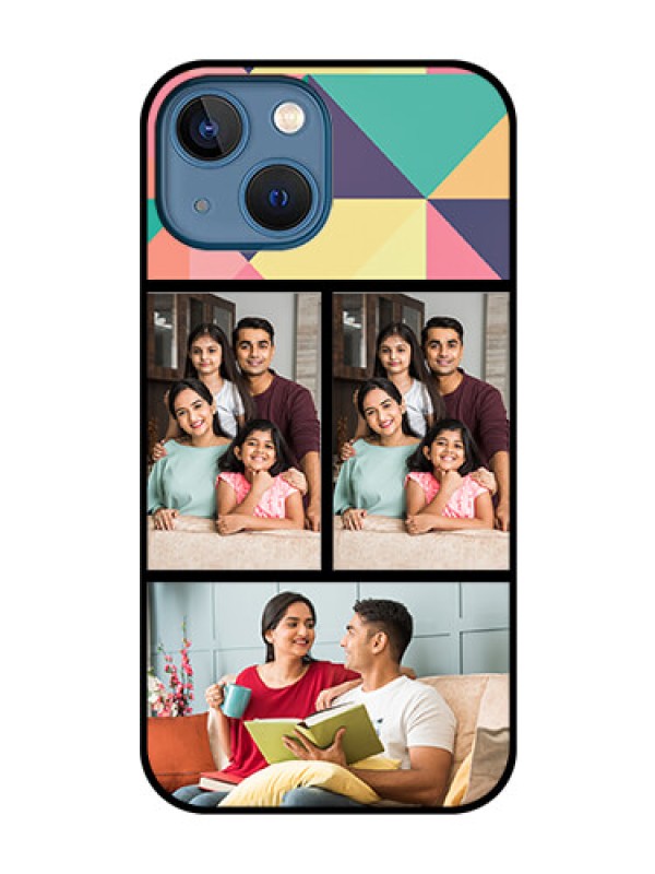 Custom iPhone 13 Mini Custom Glass Phone Case - Bulk Pic Upload Design