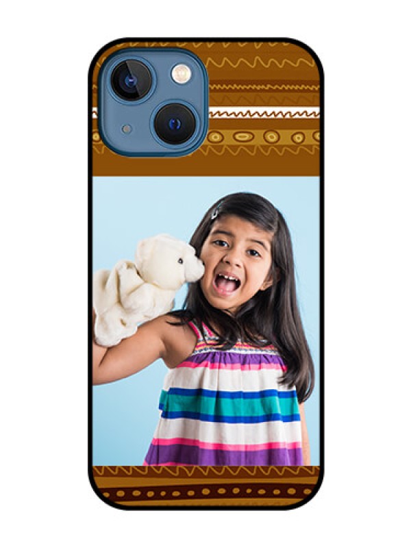 Custom iPhone 13 Mini Custom Glass Phone Case - Friends Picture Upload Design