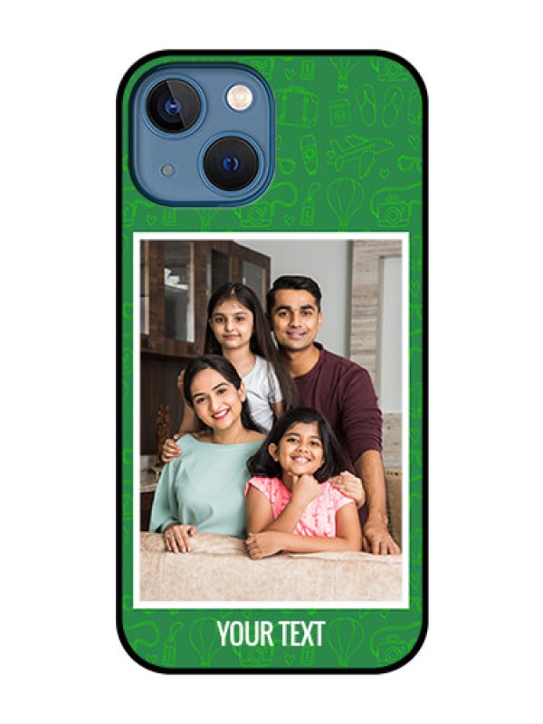Custom iPhone 13 Mini Personalized Glass Phone Case - Picture Upload Design
