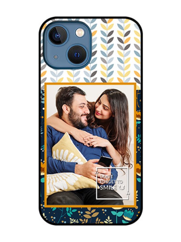 Custom iPhone 13 Mini Custom Glass Mobile Case - Pattern Design