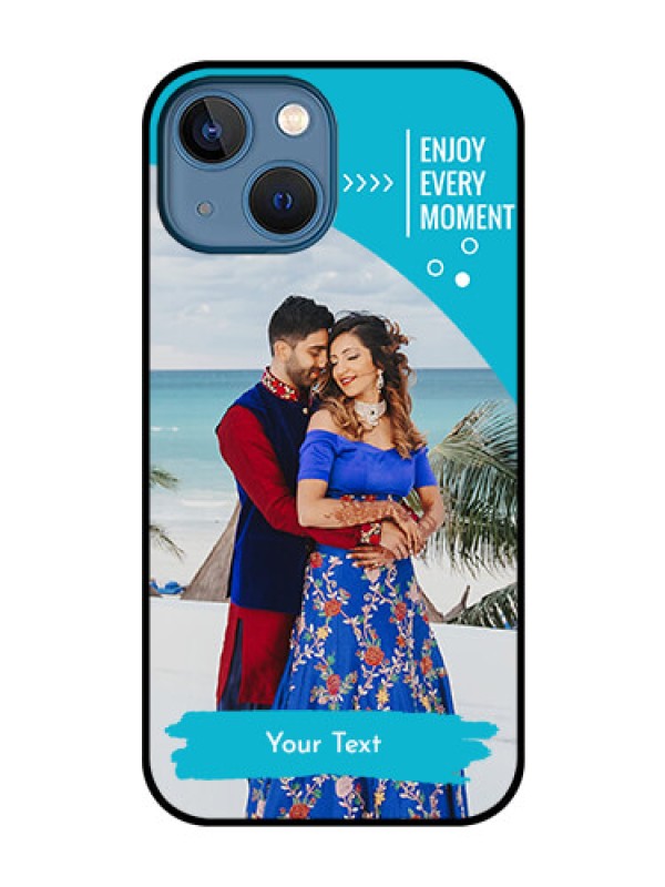 Custom iPhone 13 Mini Custom Glass Mobile Case - Happy Moment Design