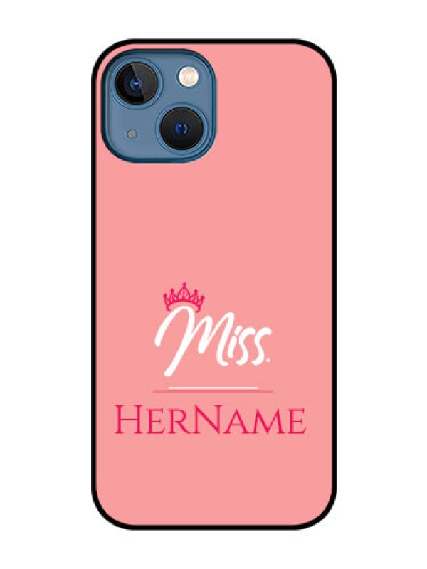 Custom iPhone 13 Mini Custom Glass Phone Case Mrs with Name
