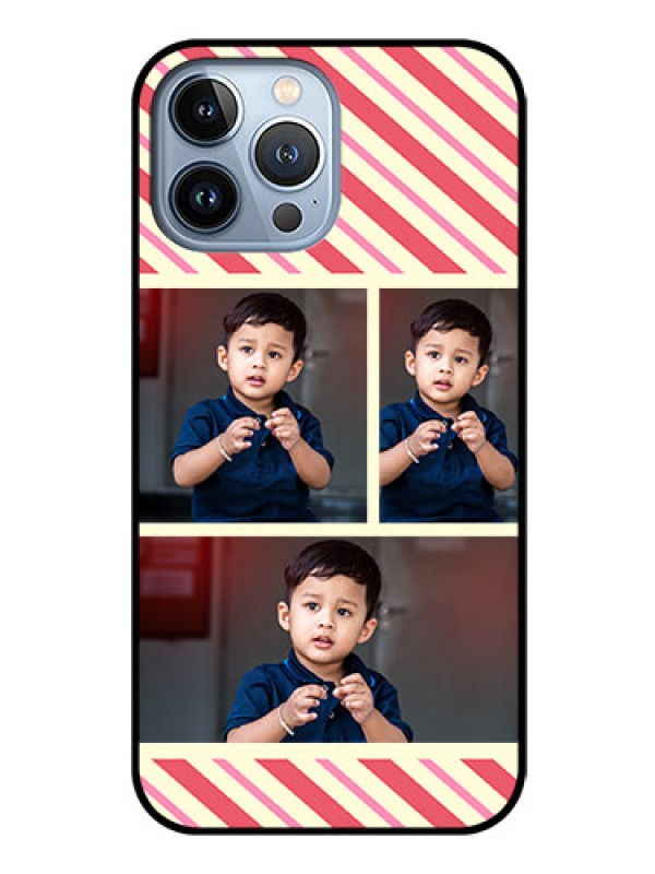 Custom iPhone 13 Pro Max Personalized Glass Phone Case - Picture Upload Mobile Case Design