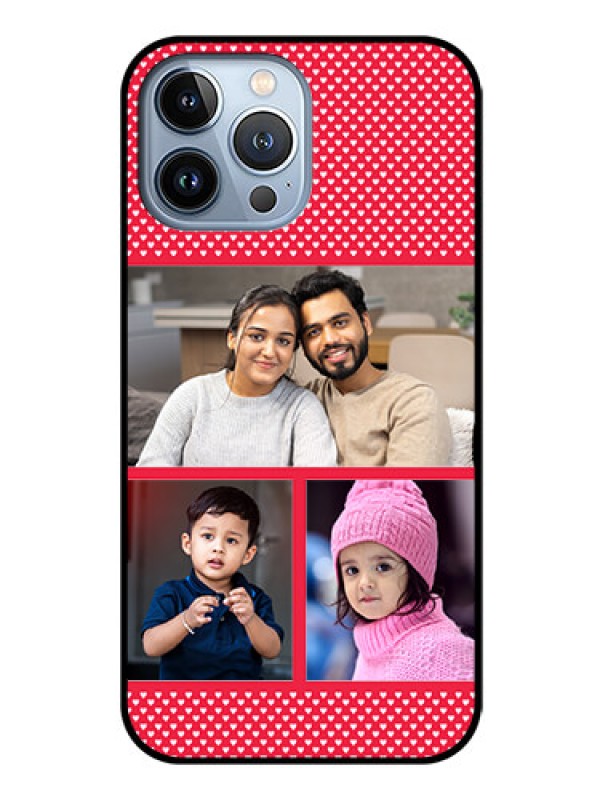 Custom iPhone 13 Pro Max Personalized Glass Phone Case - Bulk Pic Upload Design