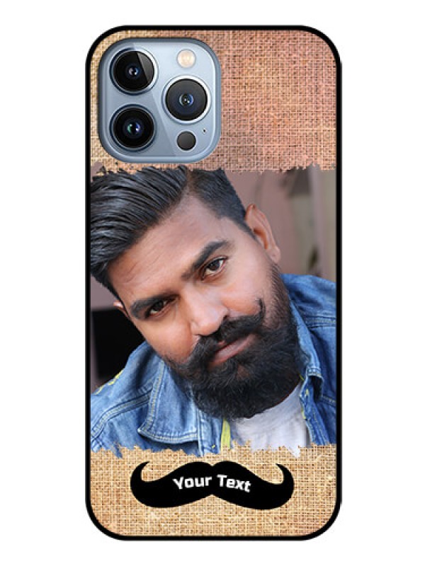 Custom iPhone 13 Pro Max Personalized Glass Phone Case - with Texture Design