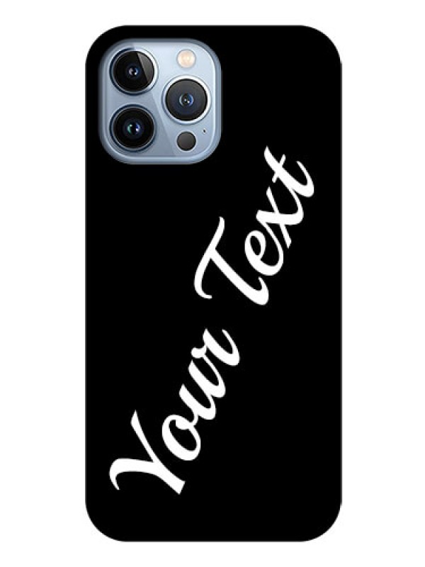 Custom iPhone 13 Pro Max Custom Glass Mobile Cover with Your Name