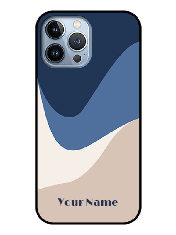Custom iPhone 13 Pro Max Custom Glass Phone Case - Abstract Drip Art Design