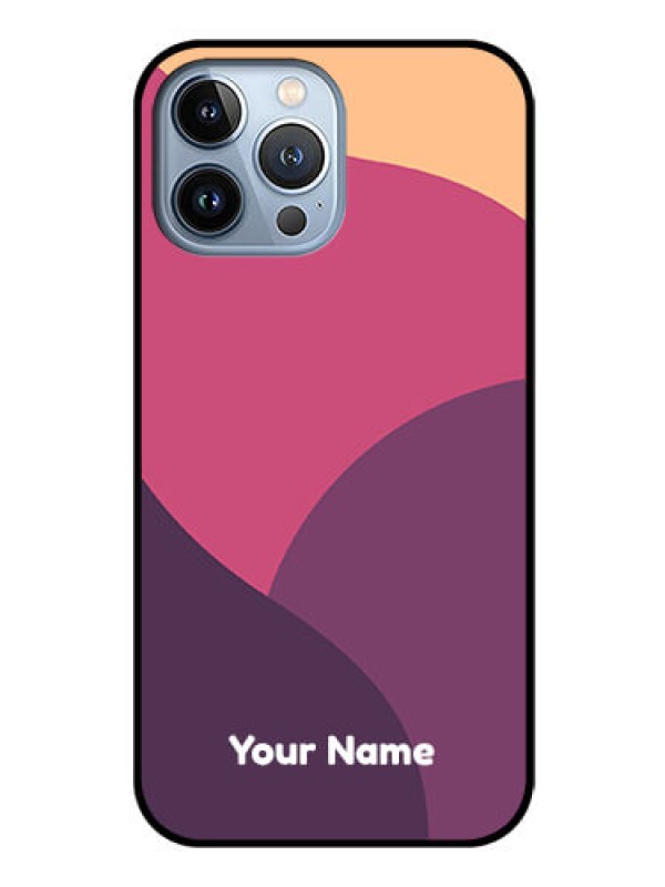 Custom iPhone 13 Pro Max Custom Glass Phone Case - Mixed Multi-colour abstract art Design