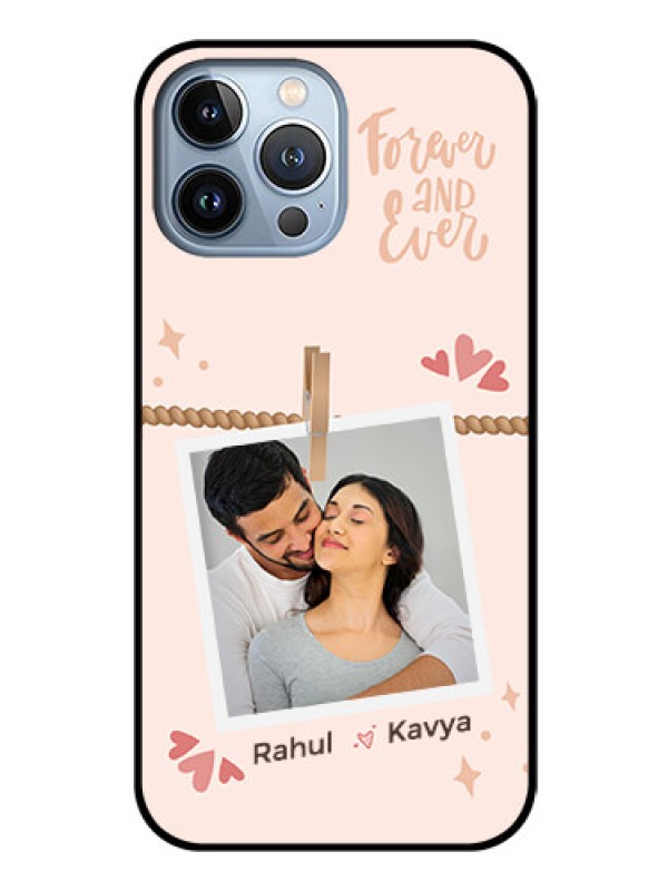 Custom iPhone 13 Pro Max Custom Glass Phone Case - Forever and ever love Design