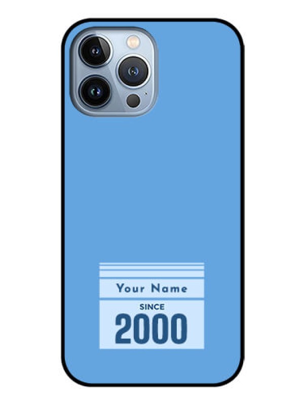 Custom iPhone 13 Pro Max Custom Glass Mobile Case - Custom Year of birth Design