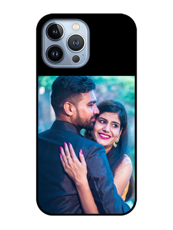 Custom iPhone 13 Pro Max Custom Glass Phone Case - Upload Full Picture With Custom Color Design