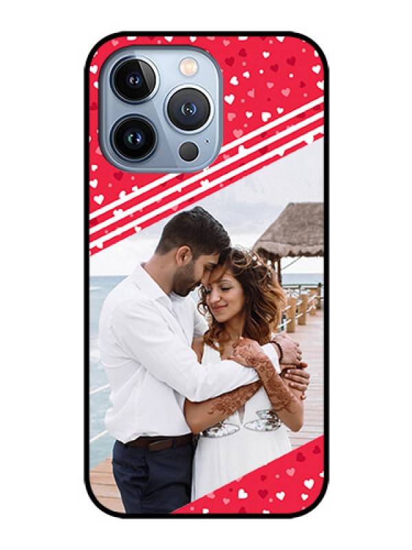 Custom iPhone 13 Pro Custom Glass Mobile Case - Valentines Gift Design