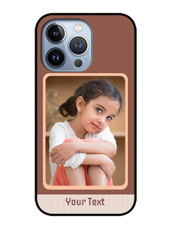 Custom iPhone 13 Pro Custom Glass Phone Case - Simple Pic Upload Design