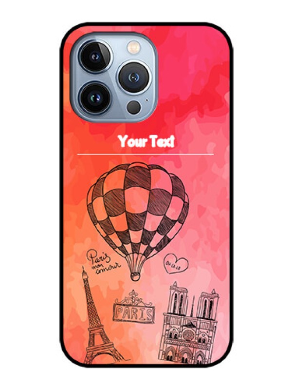Custom iPhone 13 Pro Custom Glass Phone Case - Paris Theme Design