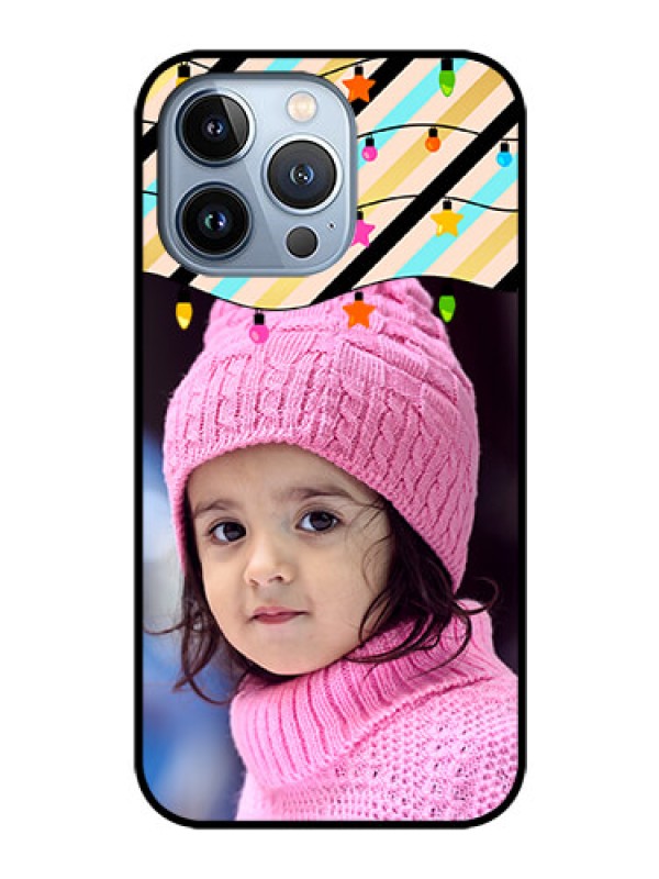 Custom iPhone 13 Pro Custom Glass Mobile Case - Lights Hanging Design