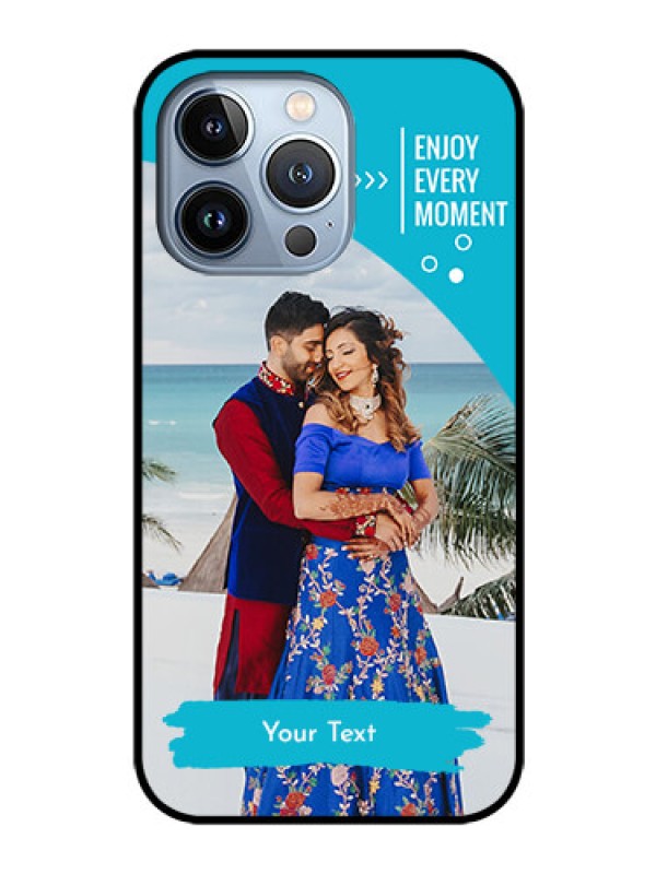 Custom iPhone 13 Pro Custom Glass Mobile Case - Happy Moment Design