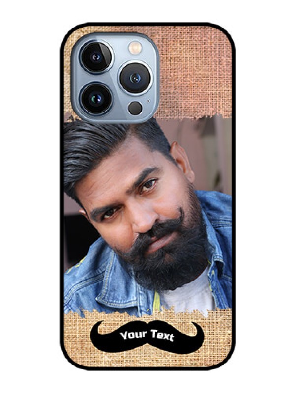 Custom iPhone 13 Pro Personalized Glass Phone Case - with Texture Design