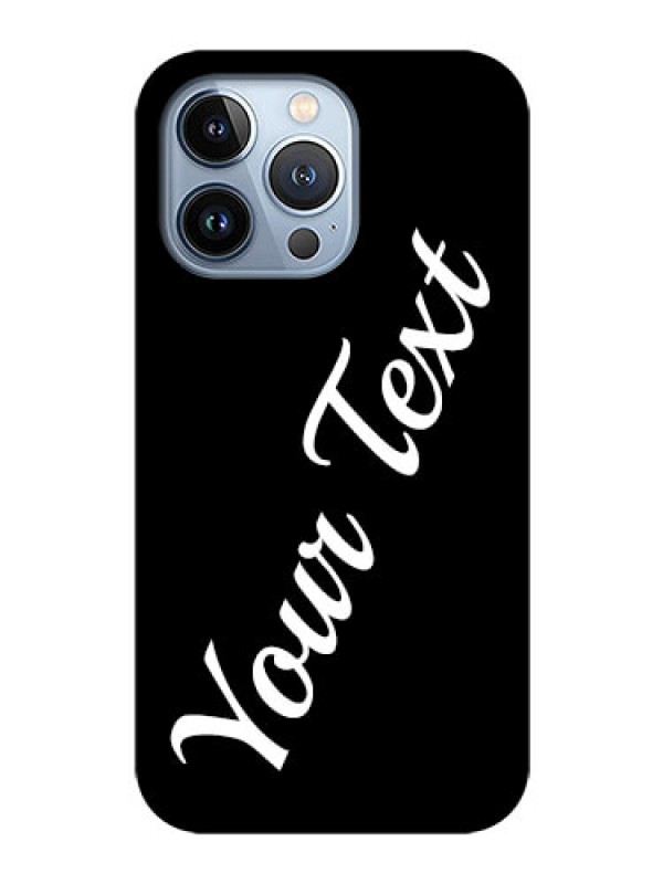 Custom iPhone 13 Pro Custom Glass Mobile Cover with Your Name