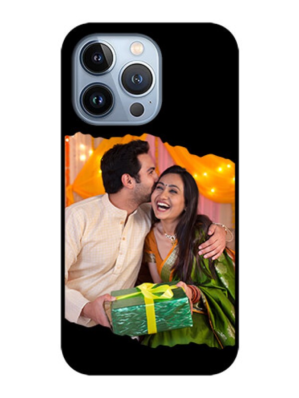 Custom iPhone 13 Pro Custom Glass Phone Case - Tear-off Design