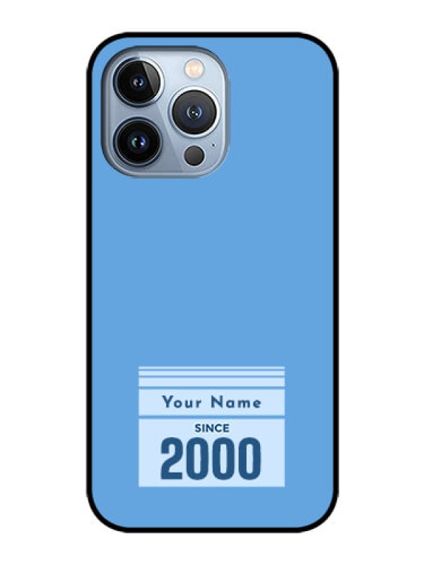 Custom iPhone 13 Pro Custom Glass Mobile Case - Custom Year of birth Design