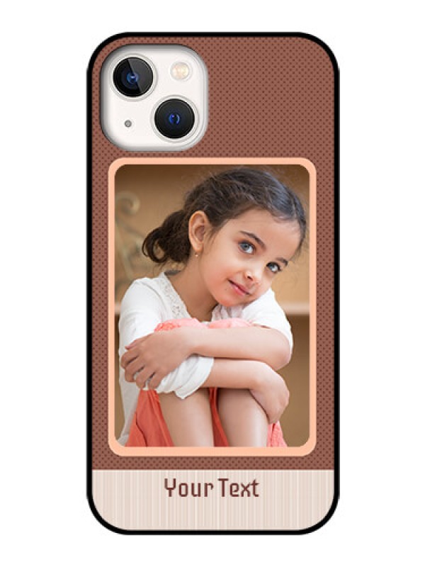 Custom iPhone 13 Custom Glass Phone Case - Simple Pic Upload Design