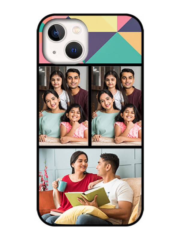 Custom iPhone 13 Custom Glass Phone Case - Bulk Pic Upload Design